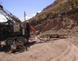 Exploration drilling in Pulacayo