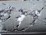 Galena and barite mineralization in drill core