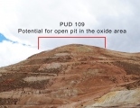 Possible open pit area Pulacayo